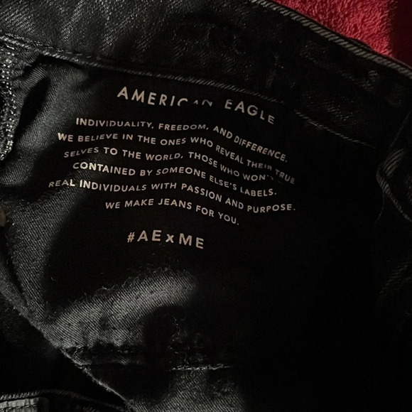 American  Eagle Black next level Flex mens denim slim straight jeans Sz … - Picture 6 of 15